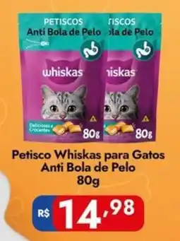 Supermercados Rondon Petisco Whiskas para Gatos Anti Bola de Pelo oferta