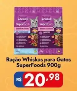 Supermercados Rondon Ração Whiskas para Gatos SuperFoods oferta