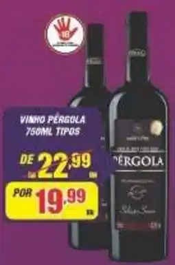 Violeta Supermercados vinho pergola 750ml tipos oferta