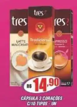 Violeta Supermercados Cápsula 3 corações oferta