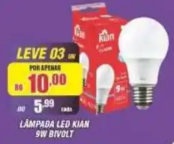 Violeta Supermercados lâmpada led kian 9w bivolt oferta