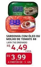 Assaí Atacadista 88 - sardinha com oleo ou molho de tomate oferta