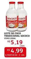 Assaí Atacadista Sococo - leite de coco tradicional oferta