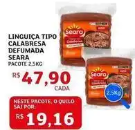 Assaí Atacadista Seara - linguiça tipo calabresa defumada oferta