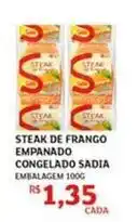 Assaí Atacadista Sadia - steak de frango empanado congelado oferta