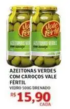 Assaí Atacadista Vale - azeitonas verdes com carocos oferta
