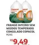 Assaí Atacadista Copacol - frango inteiro sem miudos temperado congelado oferta