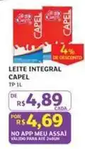 Assaí Atacadista Capel - leite integral oferta