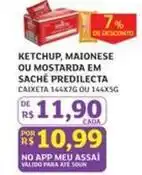 Assaí Atacadista De - ketchup, maionese ou mostarda em sache predilecta oferta