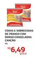 Assaí Atacadista De - coxas e sobrecoxas de frango com dorso congeladas cancao oferta