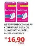 Assaí Atacadista Intimus - absorvente com abas cobertura seca ou suave gel oferta