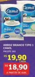 Assaí Atacadista Camil - arroz branco tipo 1 oferta