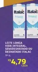 Assaí Atacadista Italac - leite longa vida, semidesnatado ou desnatado oferta