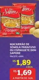 Assaí Atacadista De - macarrão de semola ou espaguete don sapore oferta