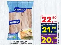 Roldão Costa sul - filé de merluza congelado oferta