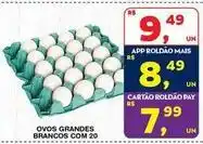 Roldão Ovos grandes brancos com 20 oferta