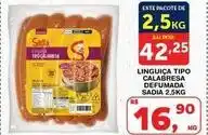 Roldão Sadia - linguiça tipo calabresa defumada oferta
