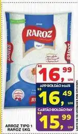 Roldão Raroz - arroz tipo 1 oferta