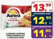 Roldão Aurora - lasanha à bolonhesa ou 4 queijos oferta