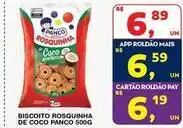 Roldão Panco - biscoito rosquinha de coco oferta