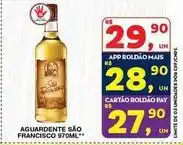Roldão São francisco - aguardente oferta