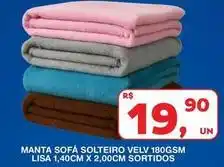 Roldão 19 - manta sofá solteiro velv 180gsm oferta