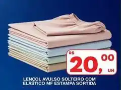 Roldão Lencol avulso solteiro com elástico mf estampa oferta