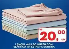 Roldão Lencol avulso queen com elastico mf estampa oferta