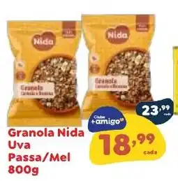 Amigão Calçados Granola nida uva passa/mel oferta