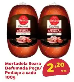 Amigão Calçados Mortadela Seara Defumada Peça/ Pedaço oferta