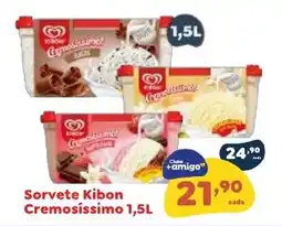 Amigão Calçados Sorvete Kibon Cremosissimo oferta