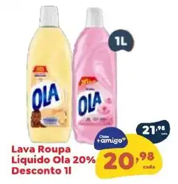 Amigão Calçados Lava Roupa Liquido Ola 20% oferta