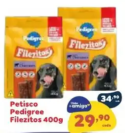 Amigão Calçados Petisco pedigree filezitos oferta