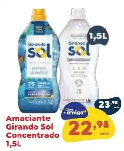 Amigão Calçados Amaciantes girando sol concentrado oferta