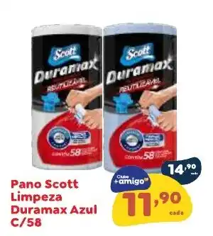 Amigão Calçados Pano Scott Limpeza Duramax Azul oferta