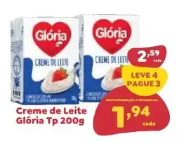 Amigão Calçados Creme de Leite Glória oferta