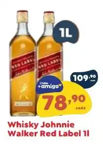 Amigão Supermercados Whisky Johnnie Walker Red Label 1l oferta