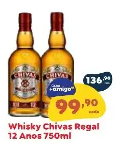 Amigão Supermercados Whisky Chivas Regal 12 Anos oferta