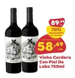 Amigão Supermercados Vinho cordero con piel de lobo oferta
