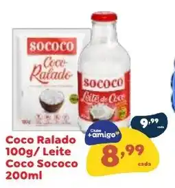 Amigão Calçados Coco Ralado Leite Coco Sococo oferta