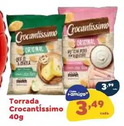 Amigão Calçados Torrada Crocantissimo oferta