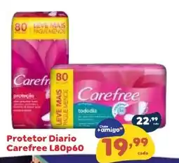 Amigão Supermercados Protetor Diario Carefree L80p60 oferta
