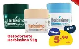 Amigão Supermercados Desodorante Herbíssimo 55g oferta