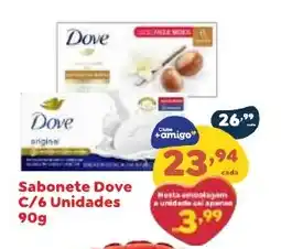 Amigão Calçados Sabonete dove C/6 unidades oferta