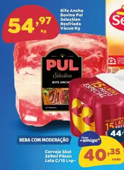 Amigão Supermercados Bife ancho bovino pul selection resfriado vácuo oferta