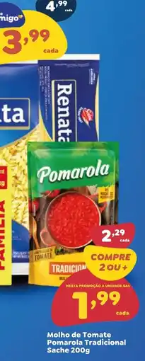 Amigão Supermercados Molho de tomate pomarola tradicional sache oferta