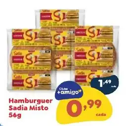 Amigão Supermercados Hamburguer Sadia Misto oferta