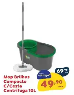 Amigão Supermercados Mop Brilhus Compacto C/Cesta Centrifuga 10L oferta