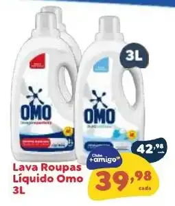 Amigão Supermercados Lava Roupas Líquido Omo oferta