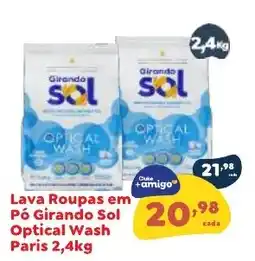 Amigão Supermercados Lava Roupas em Pó Girando Sol Optical Wash Paris oferta
